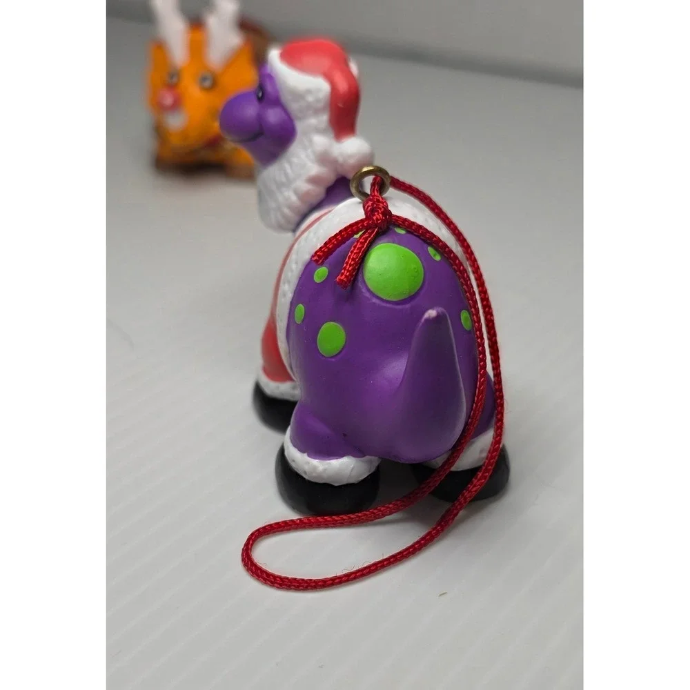 Vintage Christmas Dinosaur Ornaments Lot House of Lloyd 1993‎ Preowned